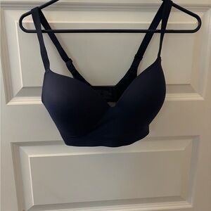 Soma navy blue spandex bra.